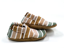 Load image into Gallery viewer, Neutral Stripe Yeti Moccs