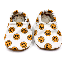 Load image into Gallery viewer, Classic Yellow Smiley Yeti Moccs